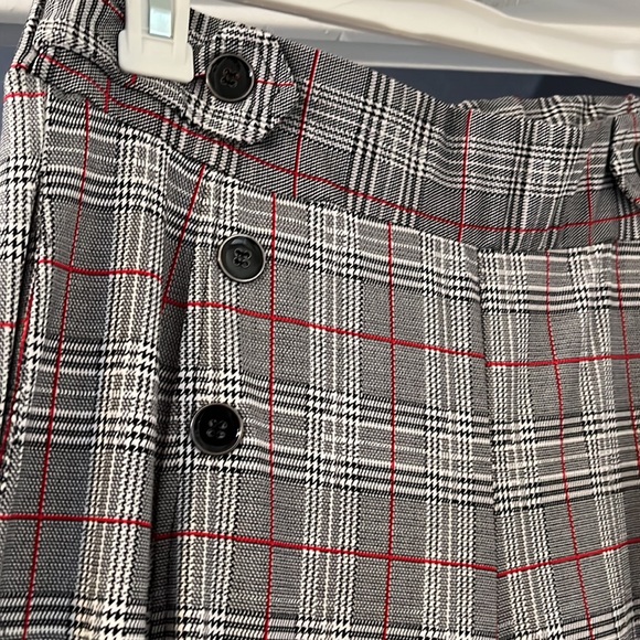 Robert Louis plaid stretch dress pants, bellbottoms - Picture 4 of 6